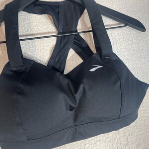 Brooks Women's Juno Sports Bra in Black 34B Active Running Workout high impact